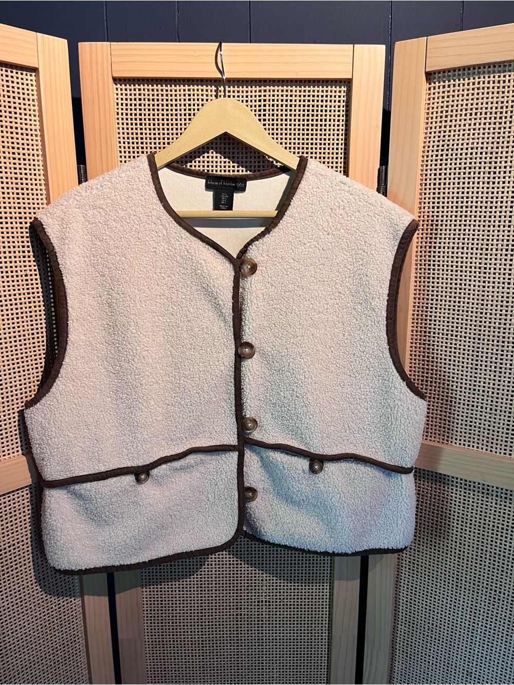 House of Harlow Women’s L Sherpa Vest